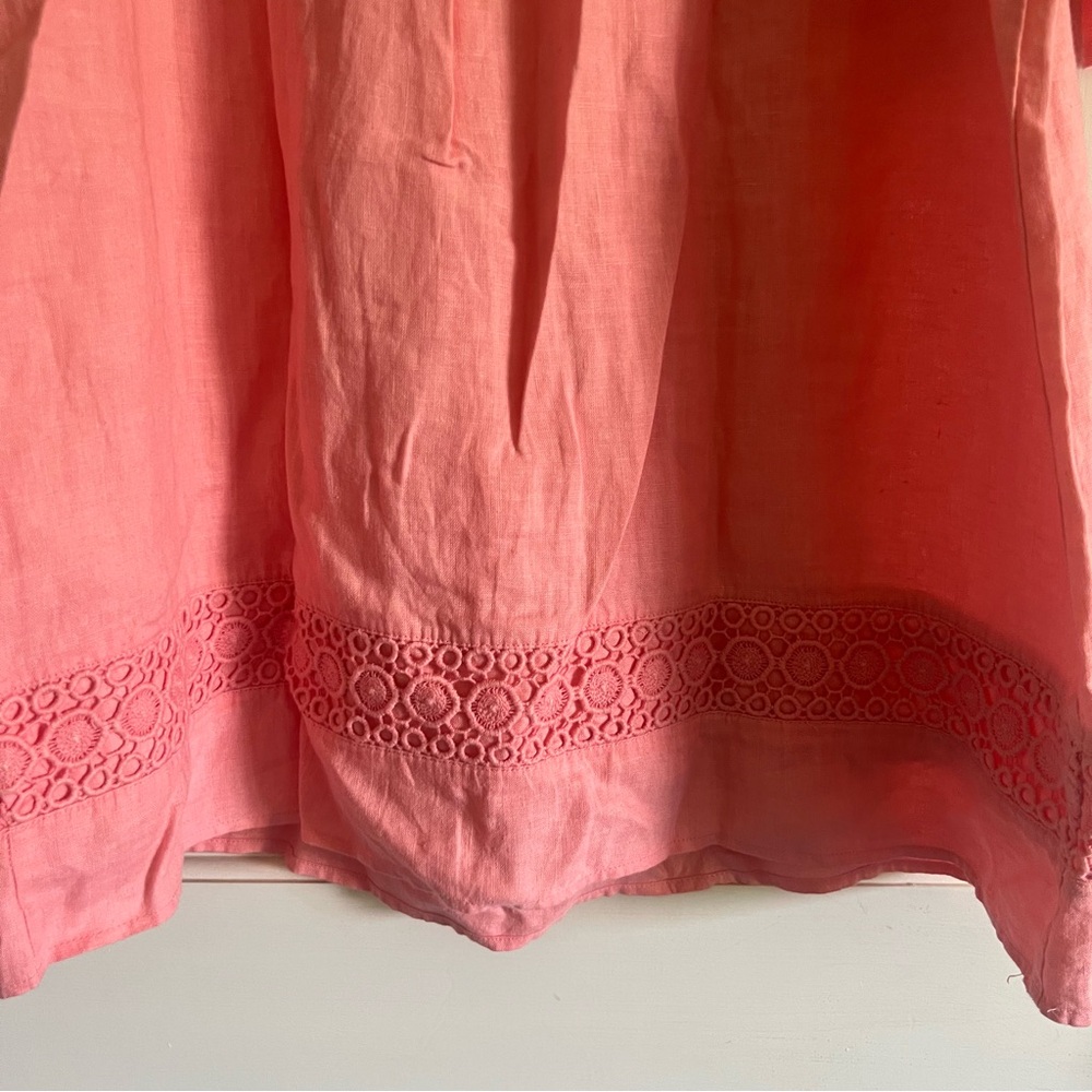 Pretty pink Crown and Ivy linen dress size Large. - Picture 10 of 10